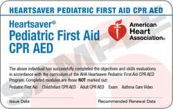 Blended Learning Heartsaver Pediatric First Aid-cpr-aed - American 