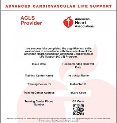 Blended Learning ACLS Advanced Cardiovascular Life Support American